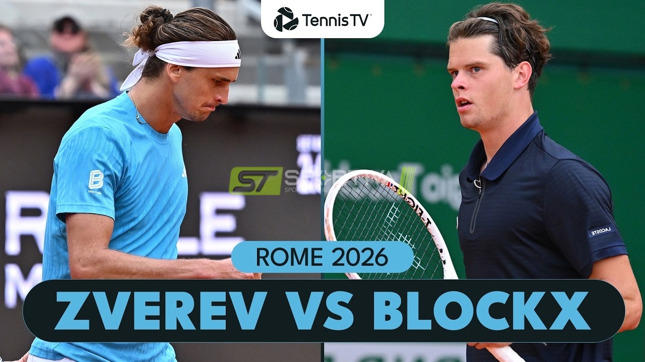 Alexander Zverev Battles Alexander Blockx | Rome 2026 Highlights